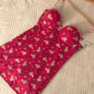 Jessica Simpson Floral Ruffled Lingerie Large NWT